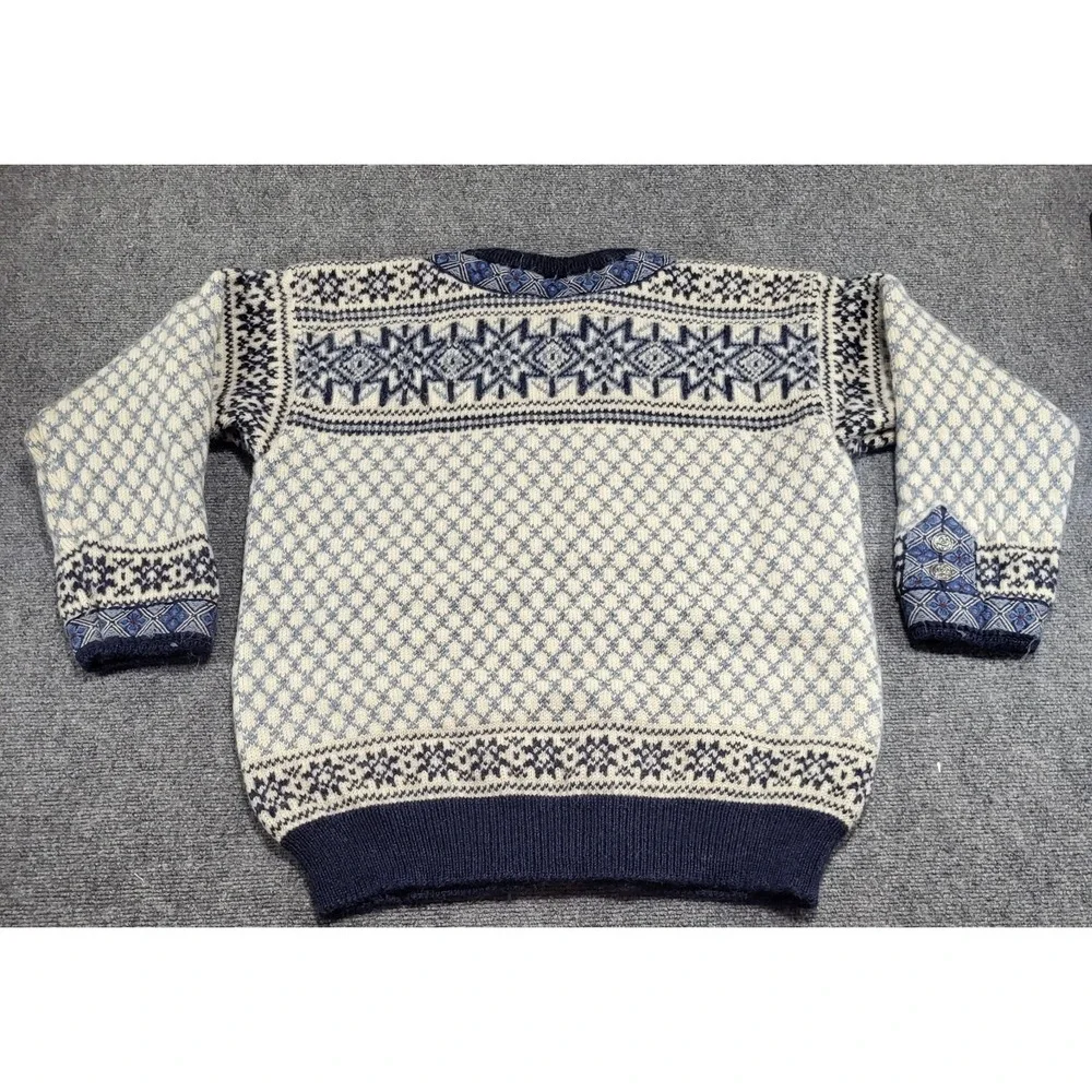 Vintage 90s Dale Of Norway Cardigan Knitted Wool Sweater Men's Size X-Large - Picture 8 of 13